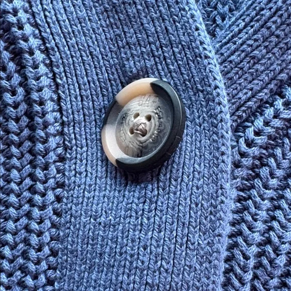 GAP Blue Button-Up Cardigan - Picture 3 of 4